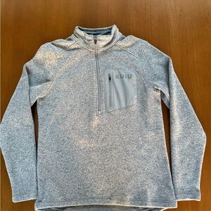 KUIU Light Gray base camp quarter Zip-Up Men's Sweater